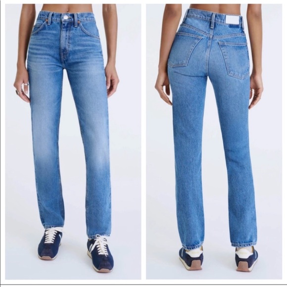 NWOT RE/DONE 70s Straight Leg High Rise Jeans - Picture 1 of 12